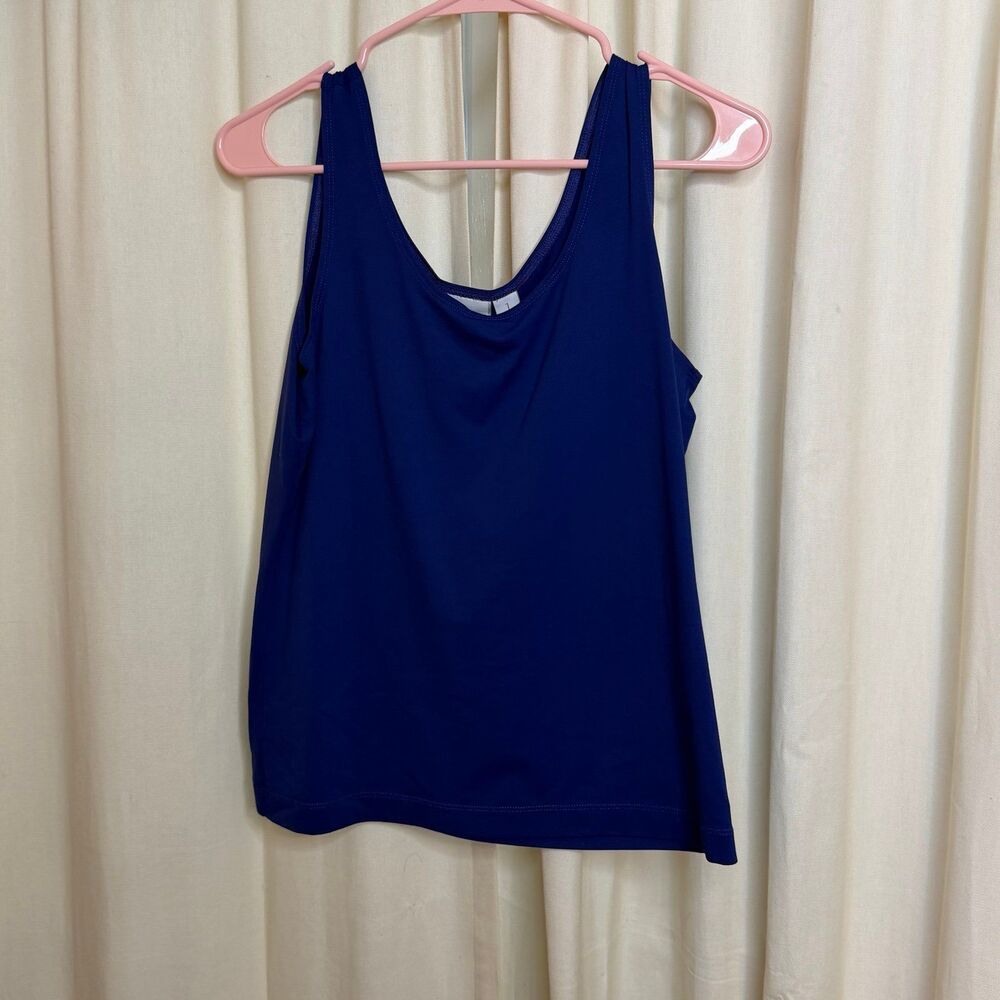 Chico's Size 1 Contemporary blue Basic Tank Top Medium